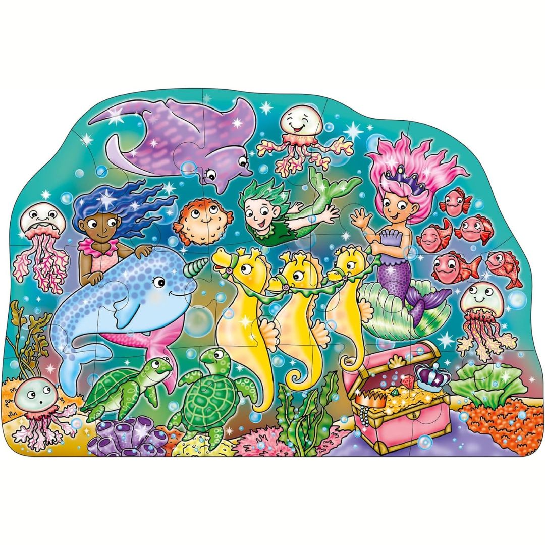 Orchard Toys In Fondo al Mare Puzzle Educativo per Bambini 15 Pezzi con Poster