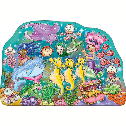 Orchard Toys In Fondo al Mare Puzzle Educativo per Bambini 15 Pezzi con Poster
