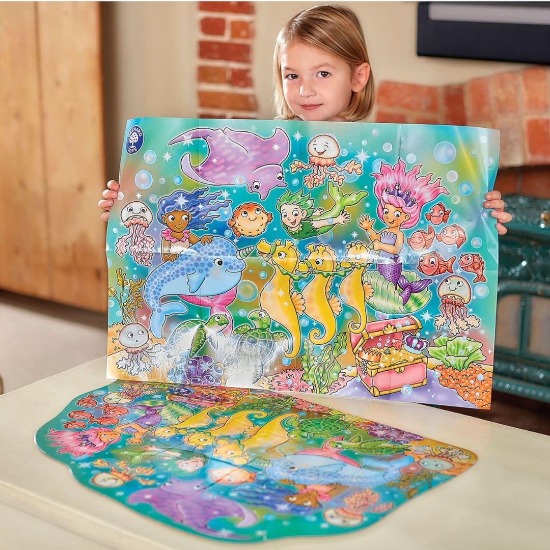 Orchard Toys In Fondo al Mare Puzzle Educativo per Bambini 15 Pezzi con Poster