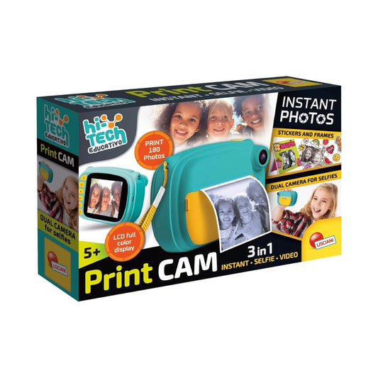 101047 Lisciani - Print Cam Hi-Tech - Macchina fotografica per bambini