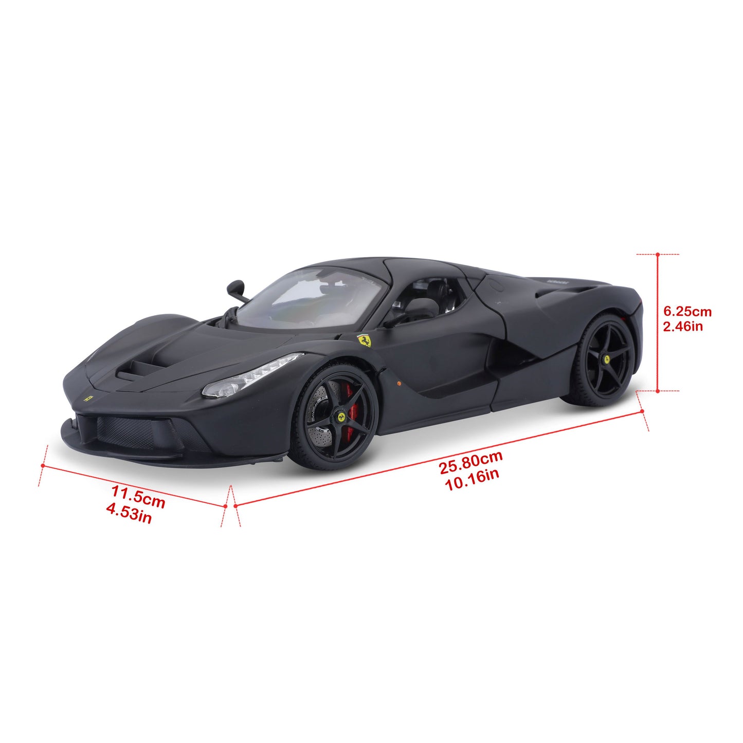 18-16901 Bburago Ferrari Signature - Ferrari LaFerrari, nera - Scala 1:18