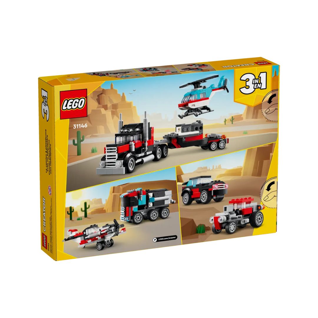 31146 LEGO Creator 3in1 - Autocarro con elicottero