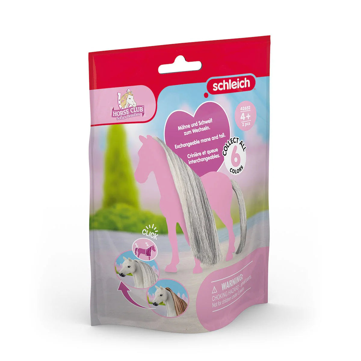 42652 Schleich Sofia's Beauties - Criniera e coda per cavalli - Grigie