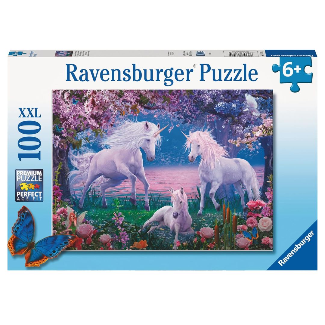 13347 Ravensburger - Unicorni incantati - Puzzle XXL - 100 pezzi