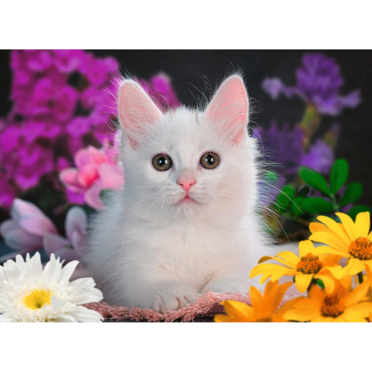 13358 Ravensburger - Gattino glitter - Puzzle XXL - 100 pezzi