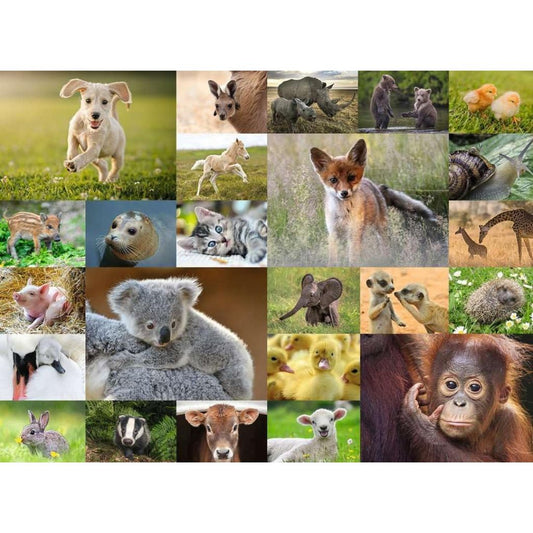 13353 Ravensburger - I cuccioli del mondo - Puzzle XXL - 200 pezzi