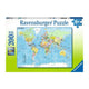 12890 Ravensburger - Mappa del mondo - Puzzle XXL - 200 pezzi