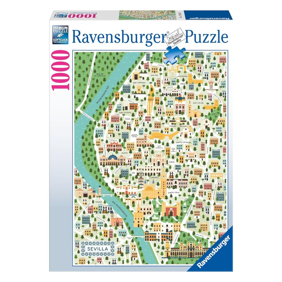 17607 Ravensburger - Mappa di Siviglia - Puzzle 1000 pezzi