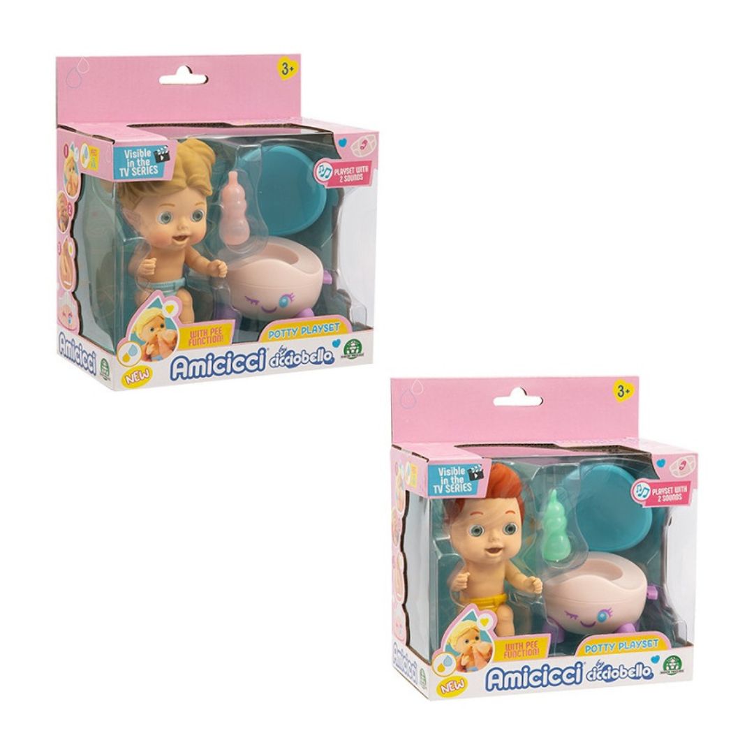 Giochi preziosi - Cicciobello: Amicicci Potty Playset - Nora o James