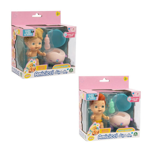 Giochi preziosi - Cicciobello: Amicicci Potty Playset - Nora o James