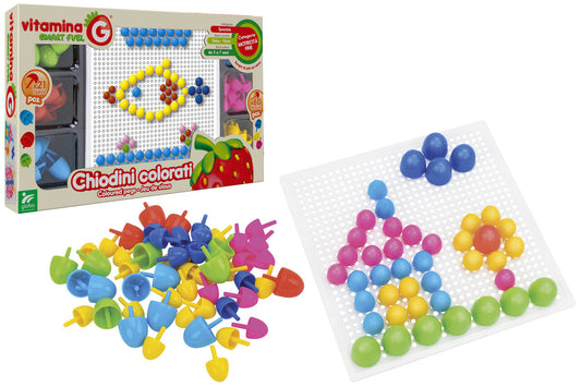 41481Vitamina G Chiodini Grandi e Medi Gioco Educativo Bambini Creativo e sicuro