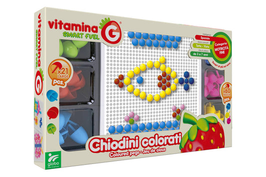 41481Vitamina G Chiodini Grandi e Medi Gioco Educativo Bambini Creativo e sicuro