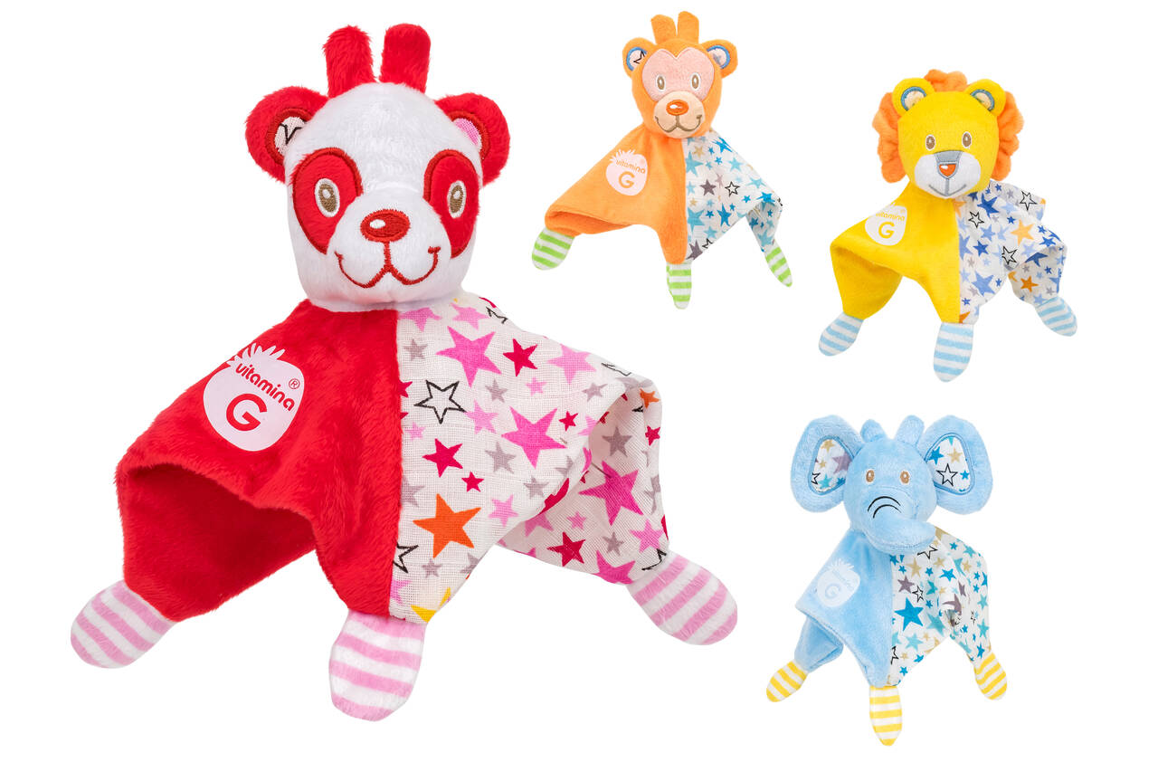 VitaminaG Dou Dou, Straccetto per la nanna  prima infanzia 22x22cm 4 varianti