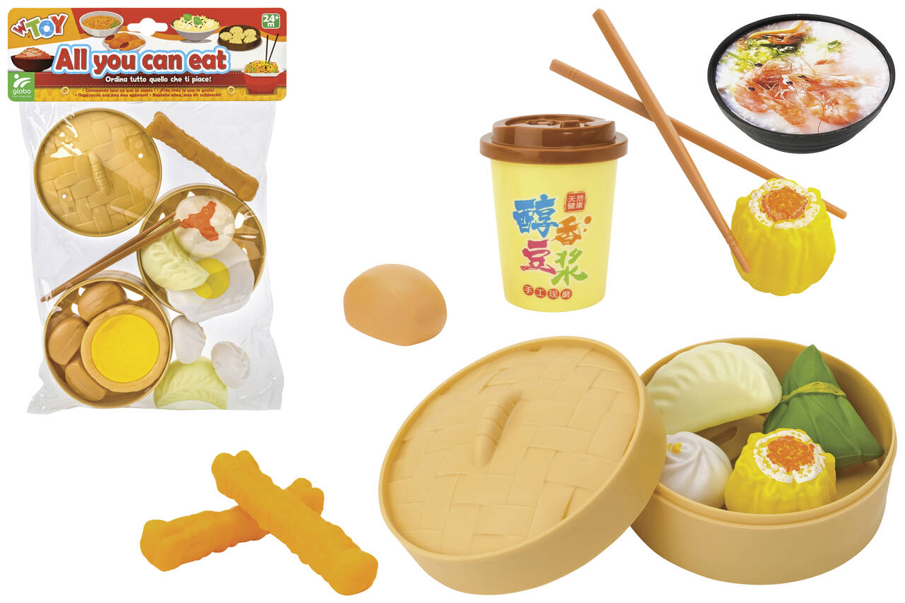 39573  WToy - Set Alimenti cinesi con accessori, in 2 varianti