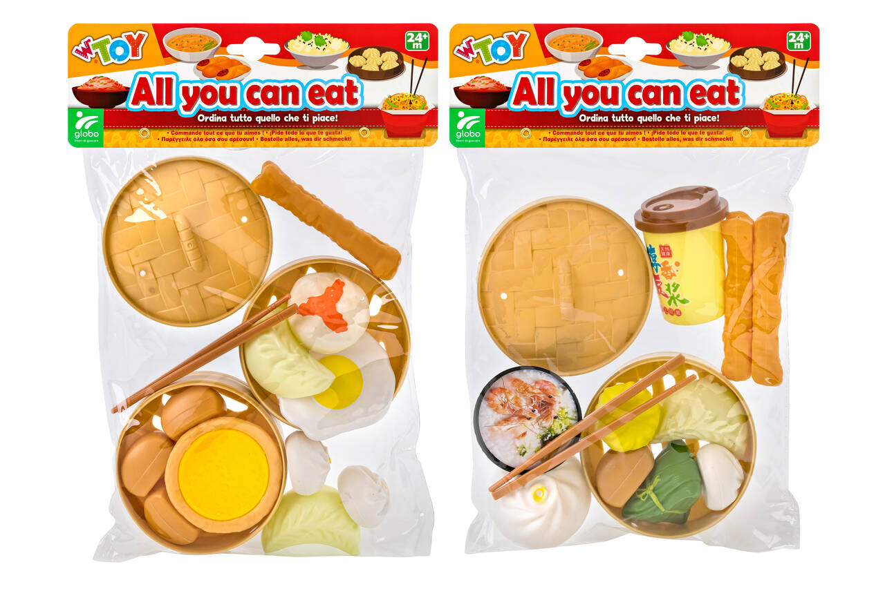 39573  WToy - Set Alimenti cinesi con accessori, in 2 varianti