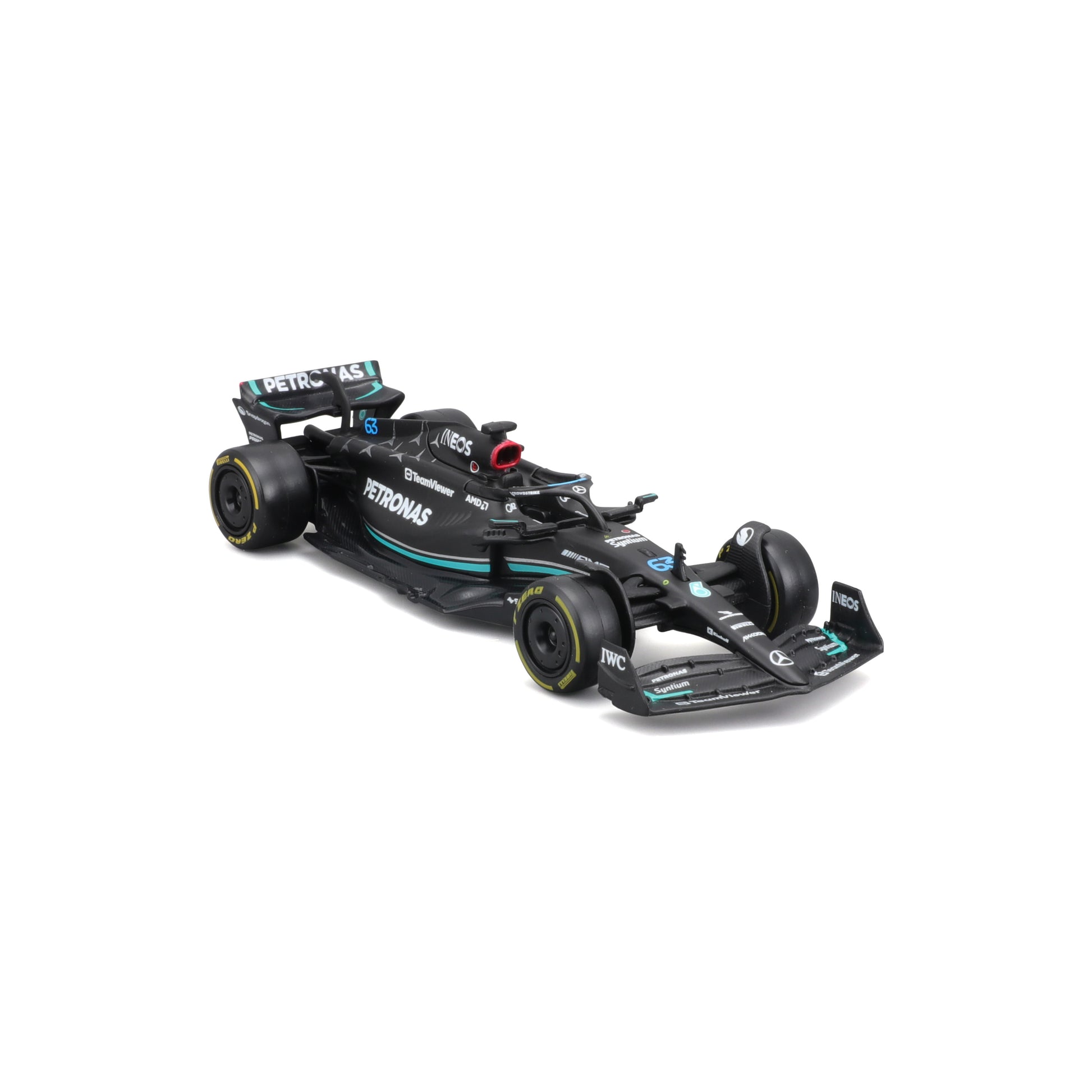 18-01596 Bburago Race - Mercedes AMG F1 W14 E Performance #63 - Scala 1:43