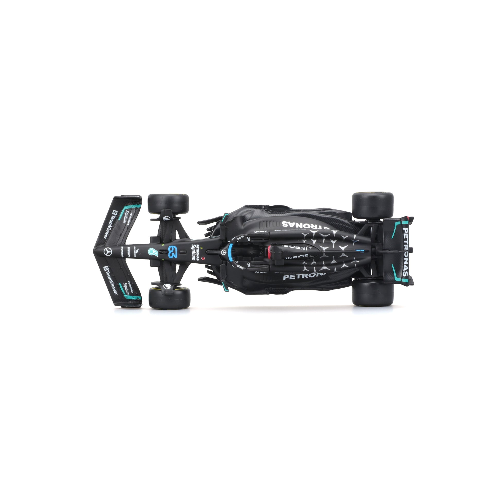 18-01596 Bburago Race - Mercedes AMG F1 W14 E Performance #63 - Scala 1:43
