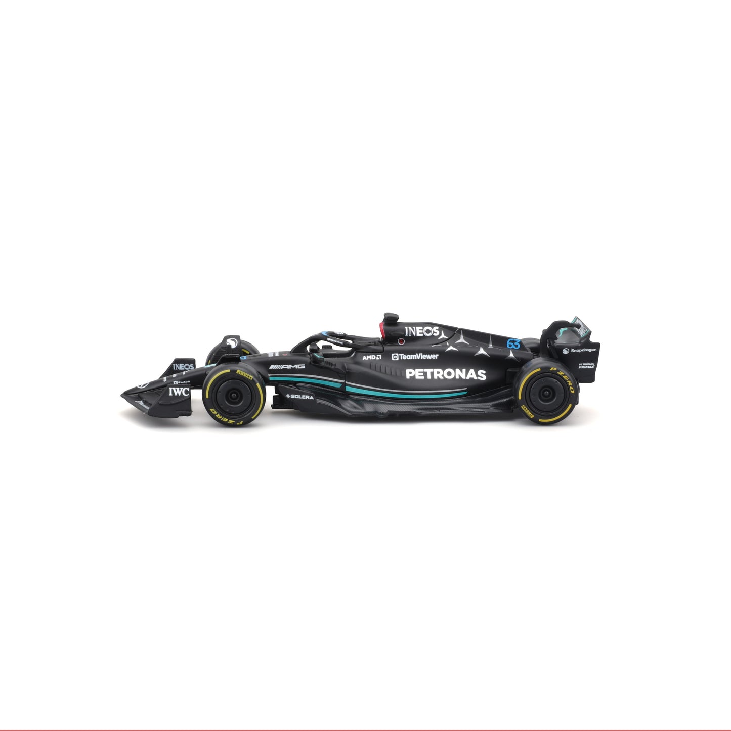 18-01596 Bburago Race - Mercedes AMG F1 W14 E Performance #63 - Scala 1:43