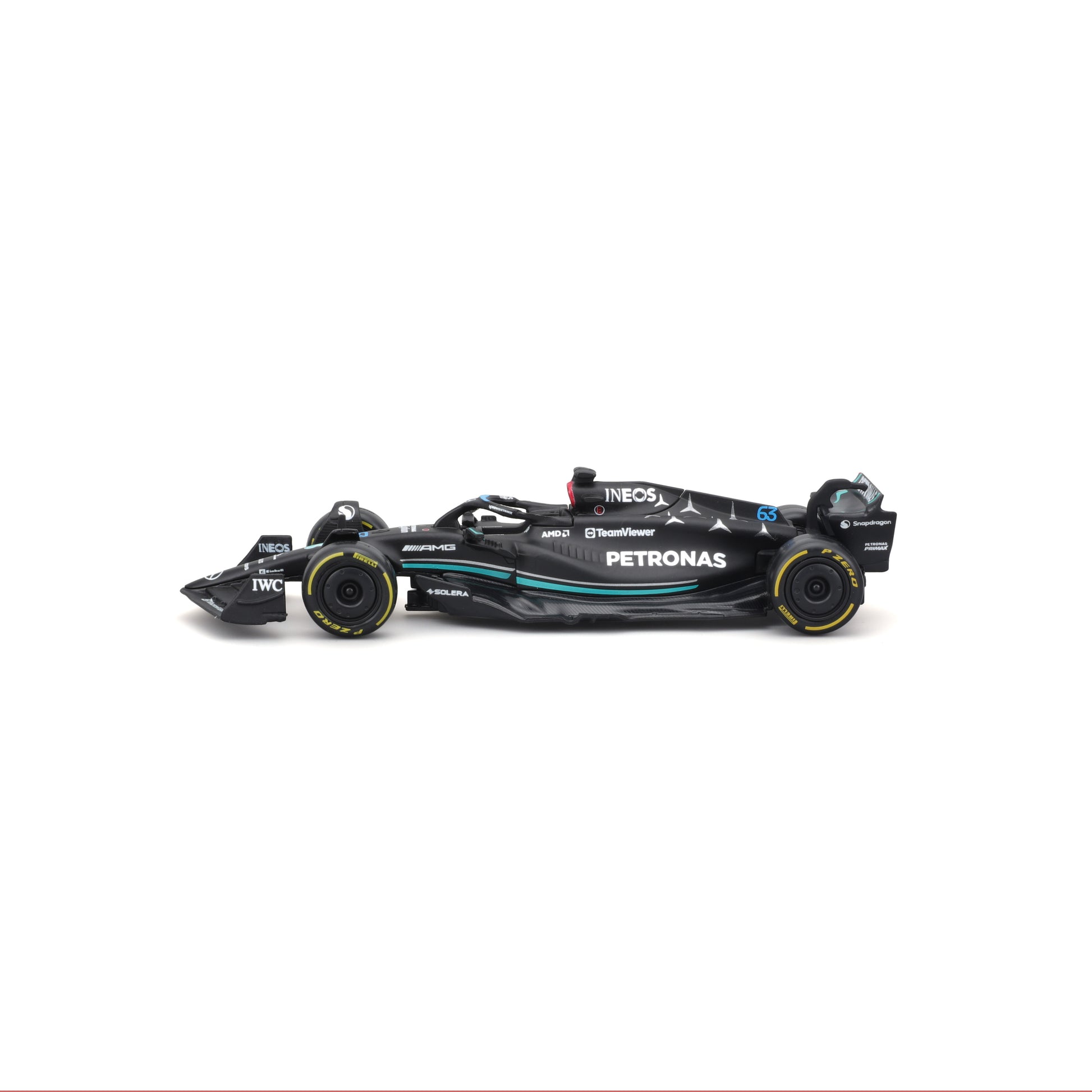 18-01596 Bburago Race - Mercedes AMG F1 W14 E Performance #63 - Scala 1:43