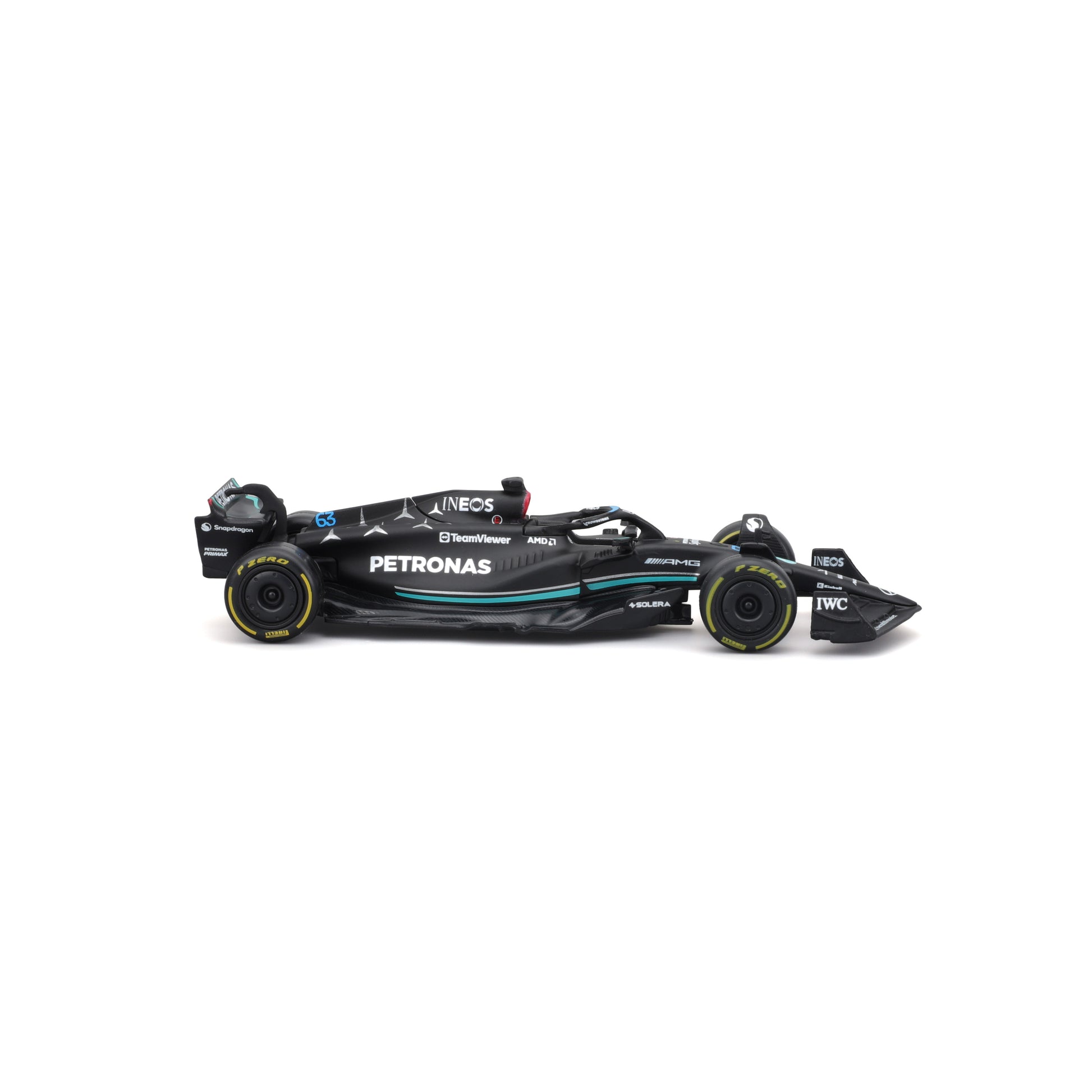18-01596 Bburago Race - Mercedes AMG F1 W14 E Performance #63 - Scala 1:43
