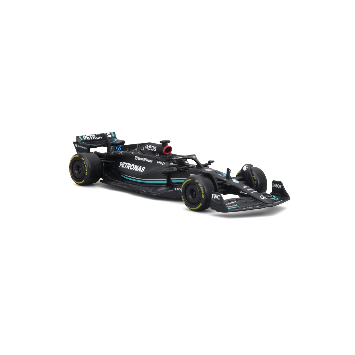 18-01596 Bburago Race - Mercedes AMG F1 W14 E Performance #63 - Scala 1:43