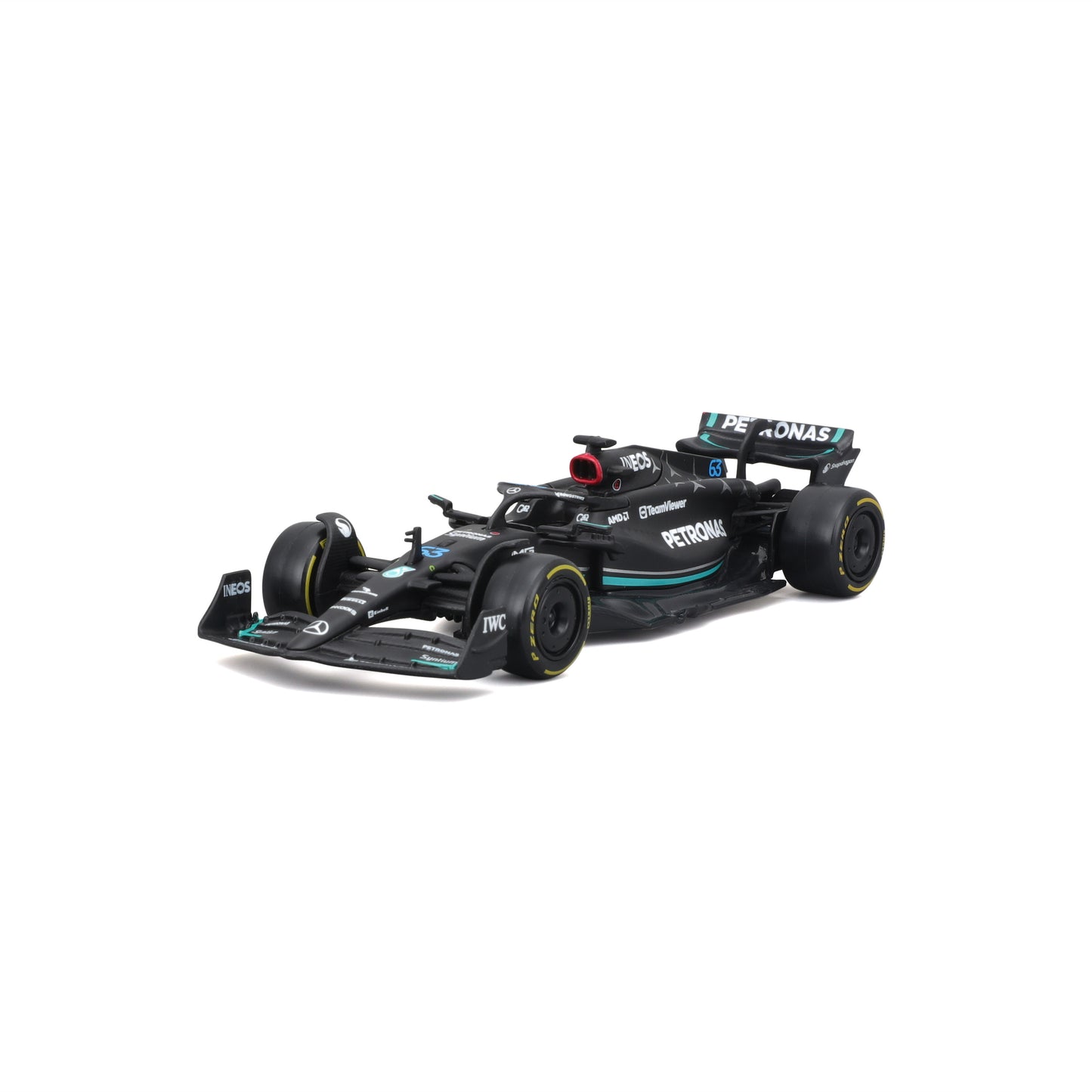 18-01596 Bburago Race - Mercedes AMG F1 W14 E Performance #63 - Scala 1:43