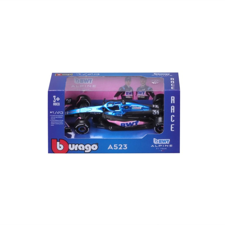 18-01542 -38072 Bburago Race -  Renault Alpine A523 - F1 - #31 Ocon -1:43