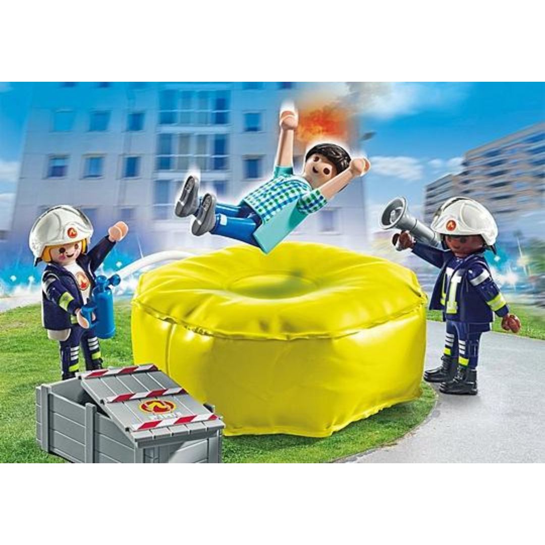 71465 Playmobil Fire Rescue - Materasso di salvataggio dei pompieri