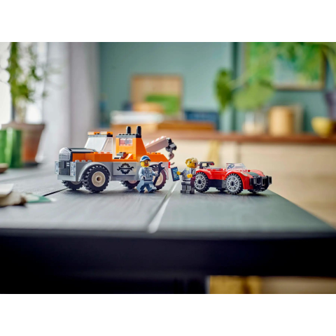 60435 LEGO City - Autogrù e officina auto sportive