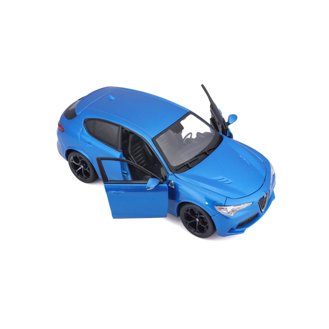 18-21086 Bburago - Alfa Romeo Stelvio, blu - Scala 1:24