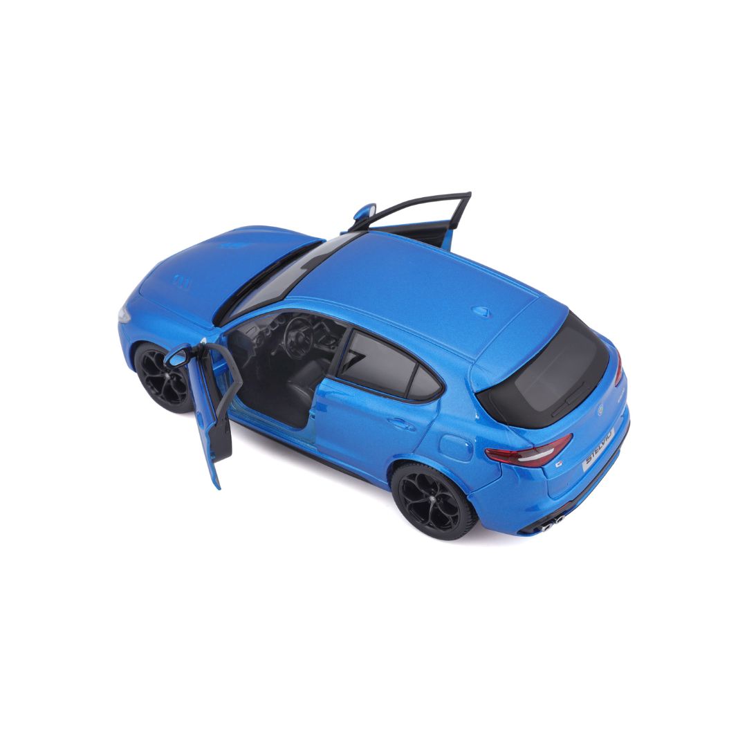 18-21086 Bburago - Alfa Romeo Stelvio, blu - Scala 1:24