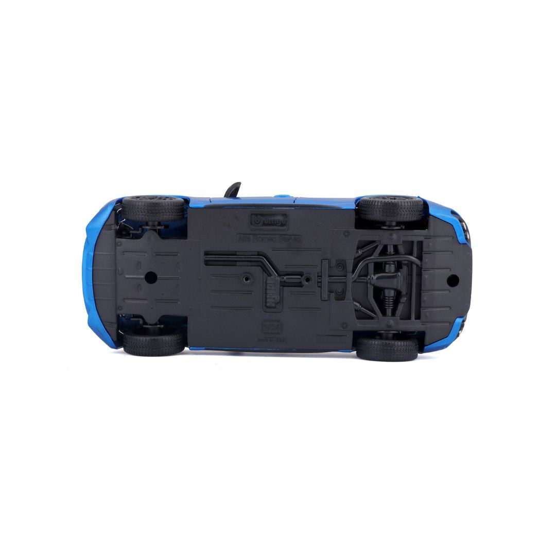 18-21086 Bburago - Alfa Romeo Stelvio, blu - Scala 1:24