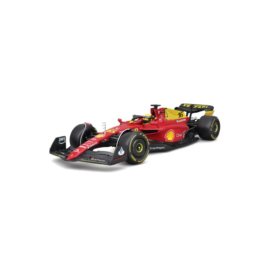 18-16811 Bburago - Ferrari F1-75 (2022), con casco #16 Leclerc - 1:18