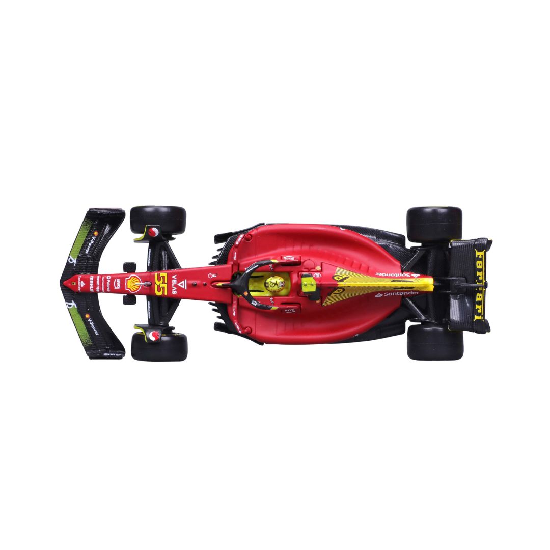 18-36831 Bburago - Ferrari F1- 75 (2022) #55 Sainz, con casco - 1:43