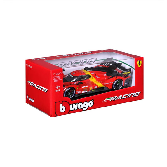 18-26309 Bburago Racing Ferrari 2023 Le Mans  Hypercar 499P #51 - Scala 1:24