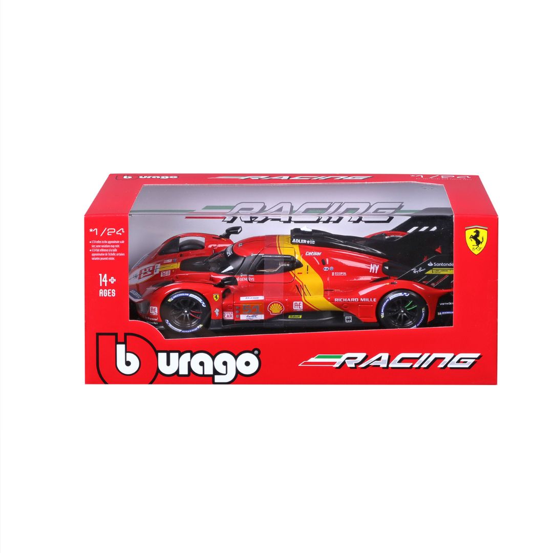 18-26309 Bburago Racing Ferrari 2023 Le Mans  Hypercar 499P #51 - Scala 1:24