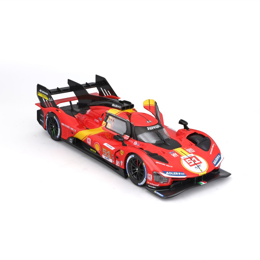 18-26309 Bburago Racing Ferrari 2023 Le Mans  Hypercar 499P #51 - Scala 1:24