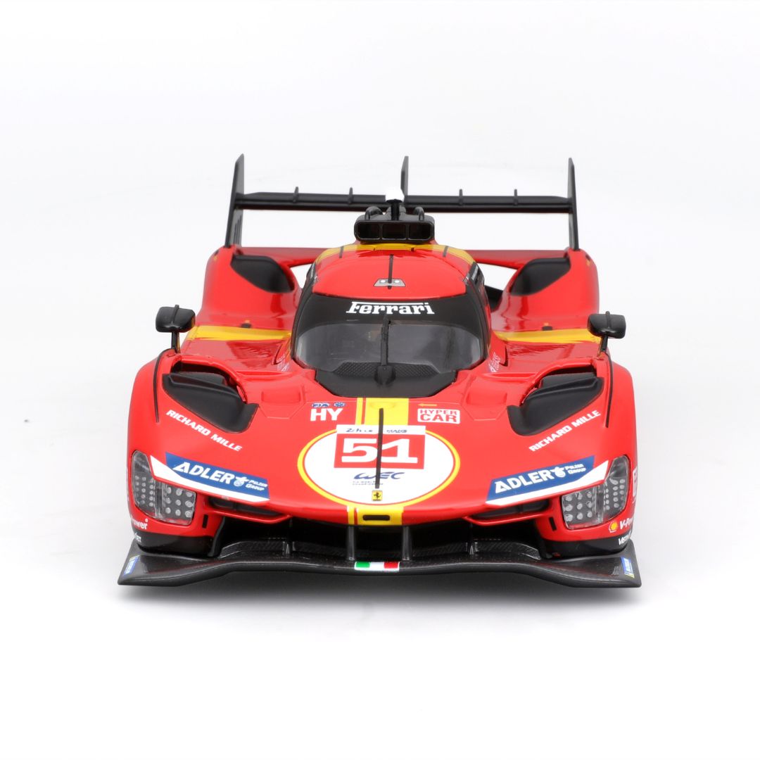18-26309 Bburago Racing Ferrari 2023 Le Mans  Hypercar 499P #51 - Scala 1:24