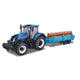18-44068 Bburago - New Holland T7.315 HD, trattore trasporto tronchi - 1:32