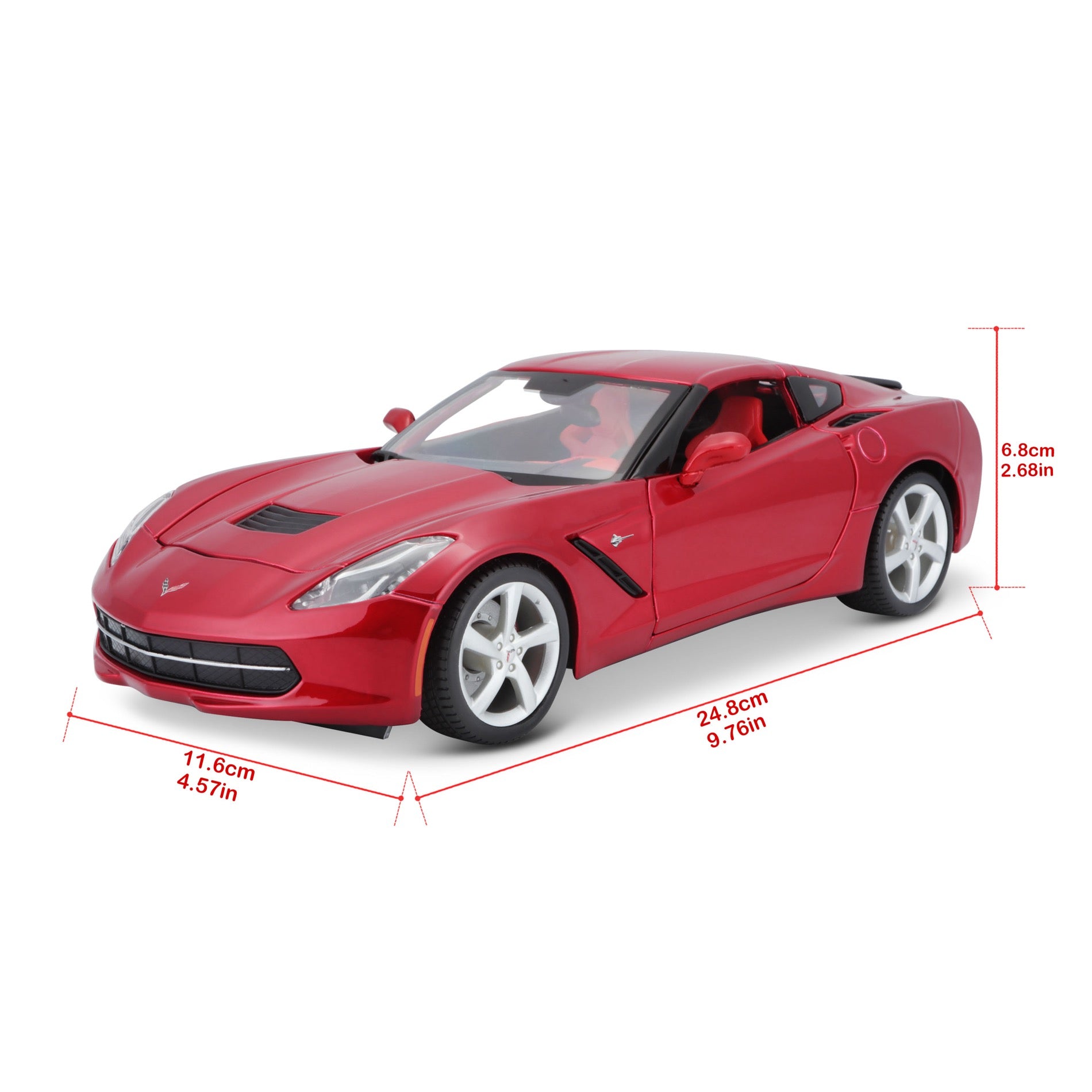 31182 RD Bburago Maisto  1:18 - 2014 Corvette Stingray Met Rossa