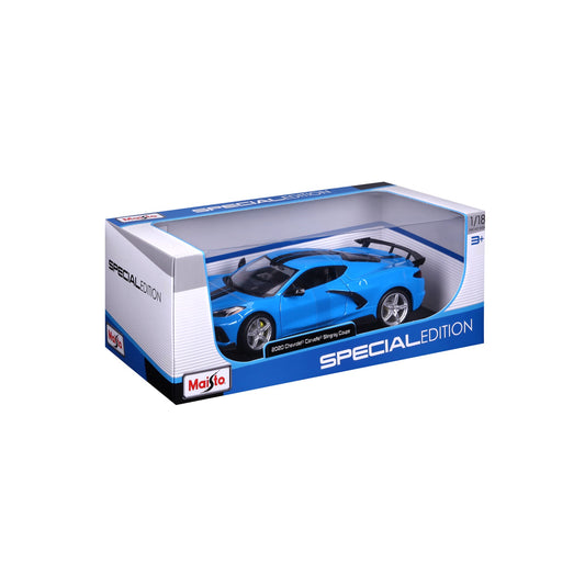 10-31455 Bburago Maisto - Chevrolet Corvette Stingray Coupé, blu - 1:18