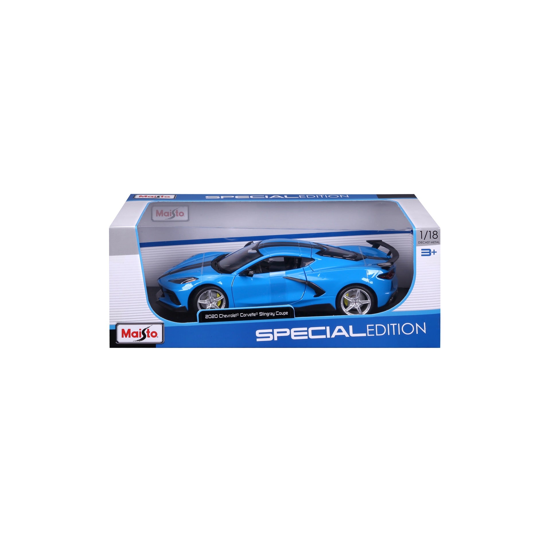 10-31455 Bburago Maisto - Chevrolet Corvette Stingray Coupé, blu - 1:18