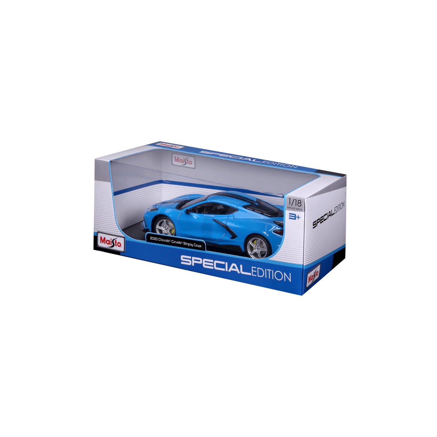 10-31455 Bburago Maisto - Chevrolet Corvette Stingray Coupé, blu - 1:18