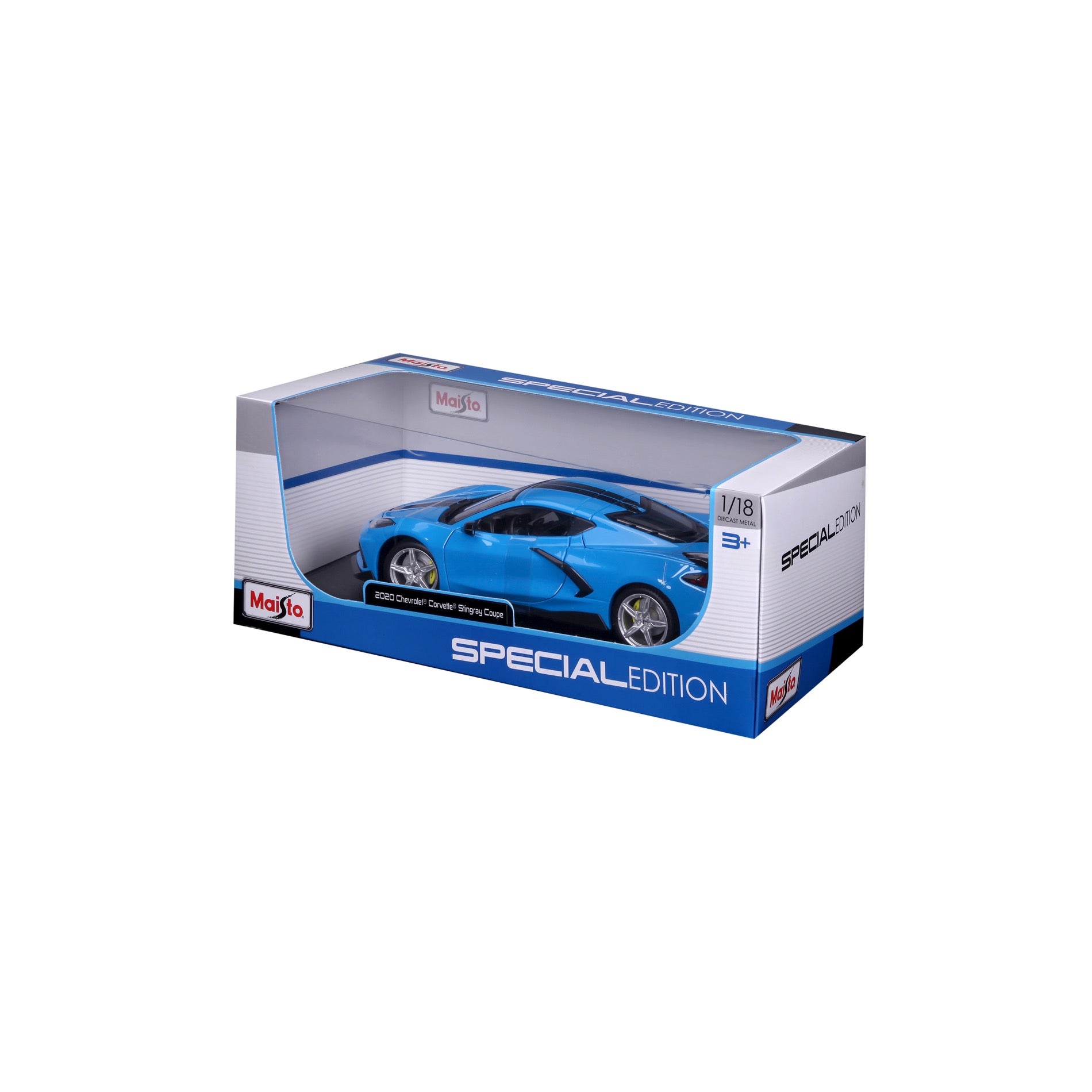 10-31455 Bburago Maisto - Chevrolet Corvette Stingray Coupé, blu - 1:18