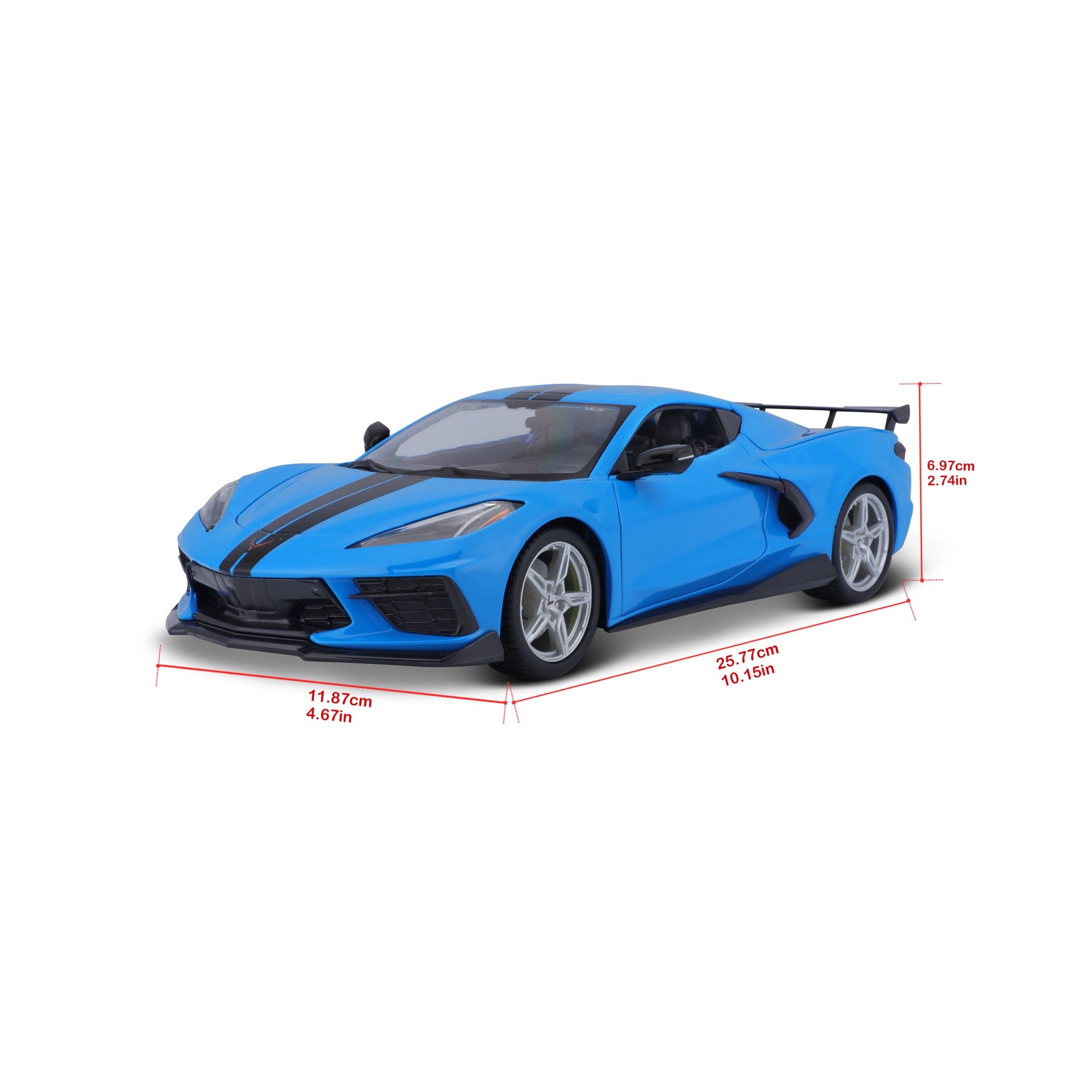 10-31455 Bburago Maisto - Chevrolet Corvette Stingray Coupé, blu - 1:18