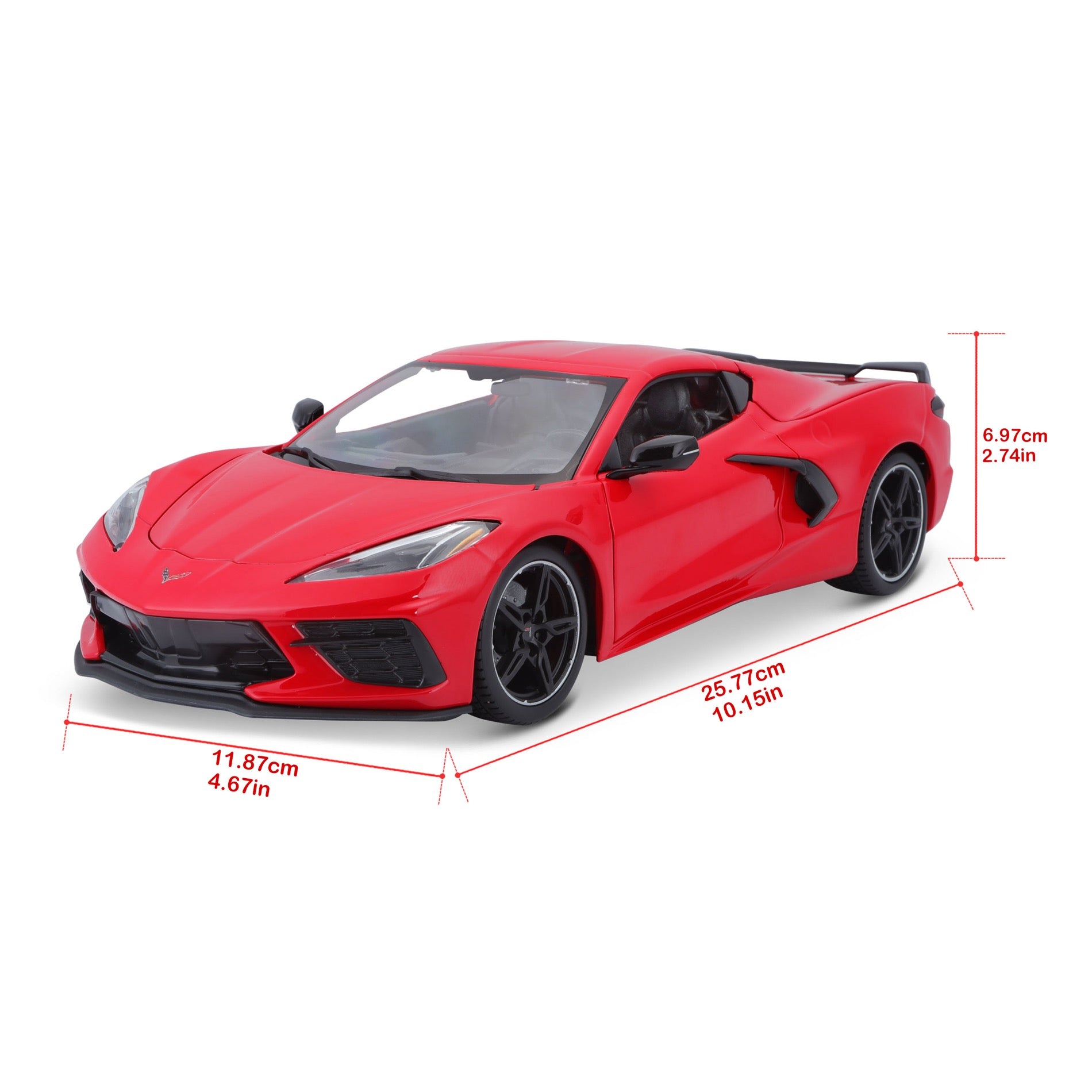 31447 RD Bburago Maisto - Chevrolet Corvette Stingray (2020), rossa