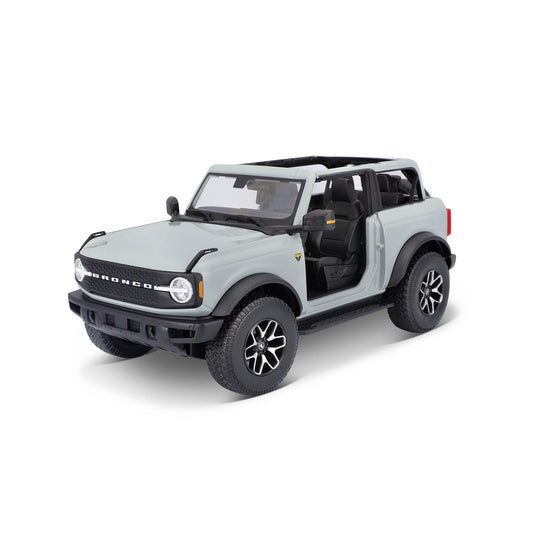 10-31457 Bburago Maisto - Ford Bronco Badlands 2021 (no door), grigia