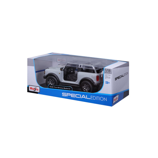 10-31457 Bburago Maisto - Ford Bronco Badlands 2021 (no door), grigia