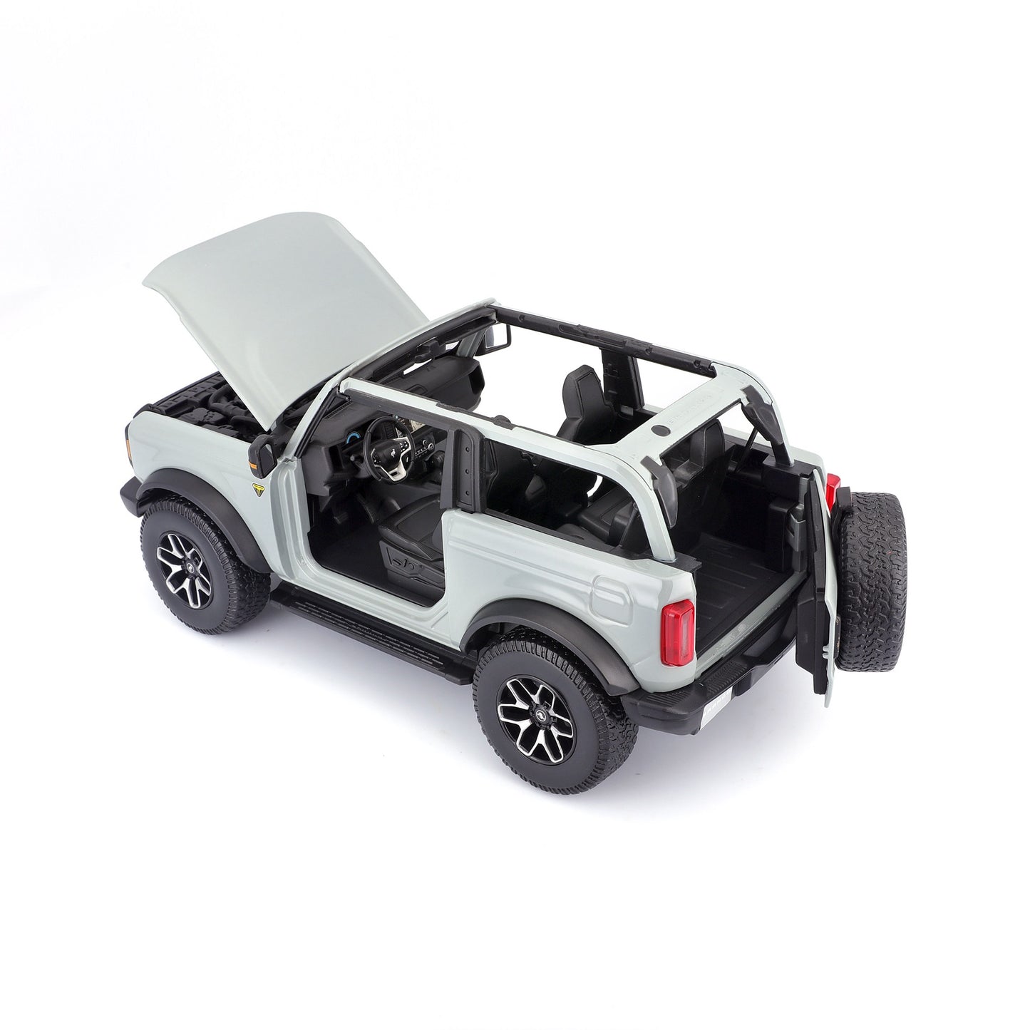 10-31457 Bburago Maisto - Ford Bronco Badlands 2021 (no door), grigia