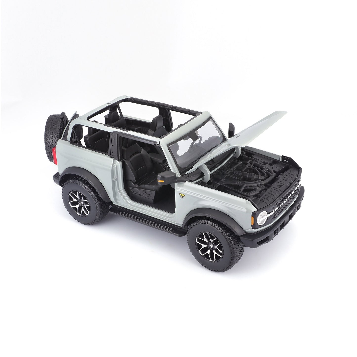 10-31457 Bburago Maisto - Ford Bronco Badlands 2021 (no door), grigia